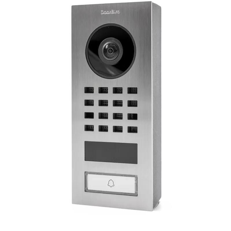 DoorBird IP Intercom Video Door Station D1101V, Surface Mount Stainless Steel Metallic Finish