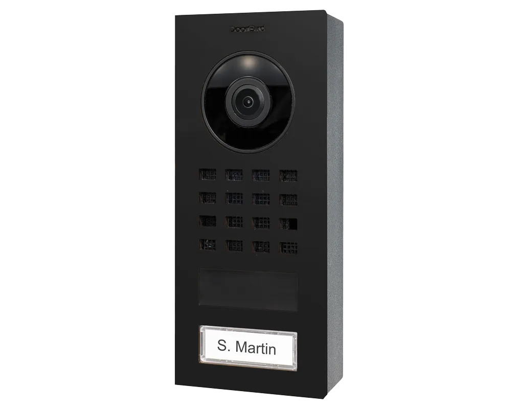DoorBird IP Intercom Video Door Station D1101V, Surface Mount Stainless Steel Metallic Finish