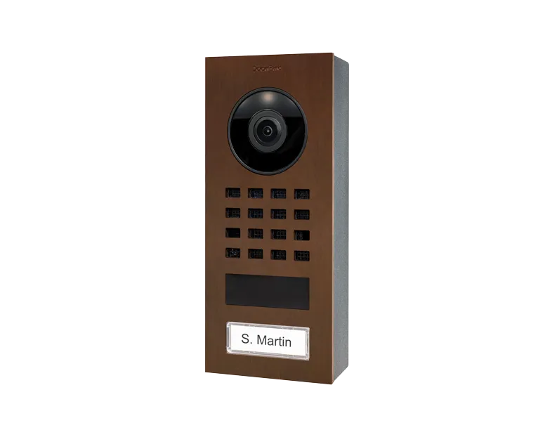 DoorBird IP Intercom Video Door Station D1101V, Surface Mount Stainless Steel Metallic Finish