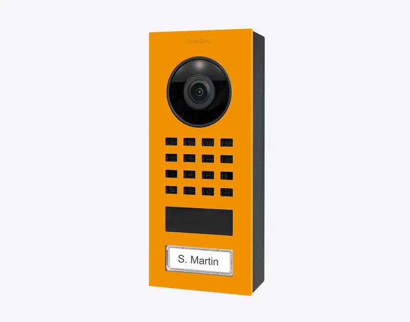 DoorBird IP Intercom Video Door Station D1101V, Surface Mount Stainless Steel Metallic Finish