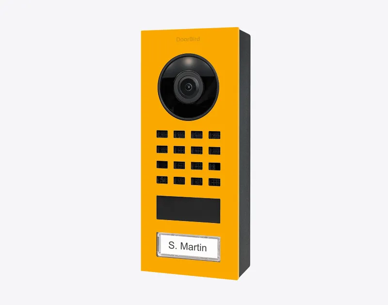 DoorBird IP Intercom Video Door Station D1101V, Surface Mount Stainless Steel Metallic Finish