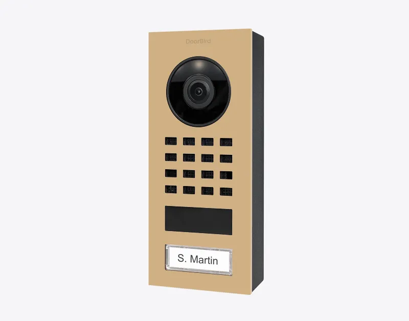 DoorBird IP Intercom Video Door Station D1101V, Surface Mount Stainless Steel Metallic Finish