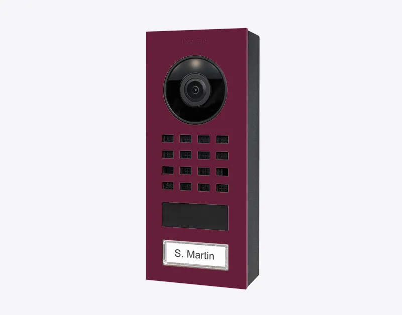DoorBird IP Intercom Video Door Station D1101V, Surface Mount Stainless Steel Metallic Finish