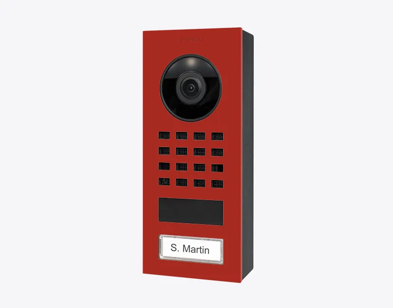 DoorBird IP Intercom Video Door Station D1101V, Surface Mount Stainless Steel Metallic Finish