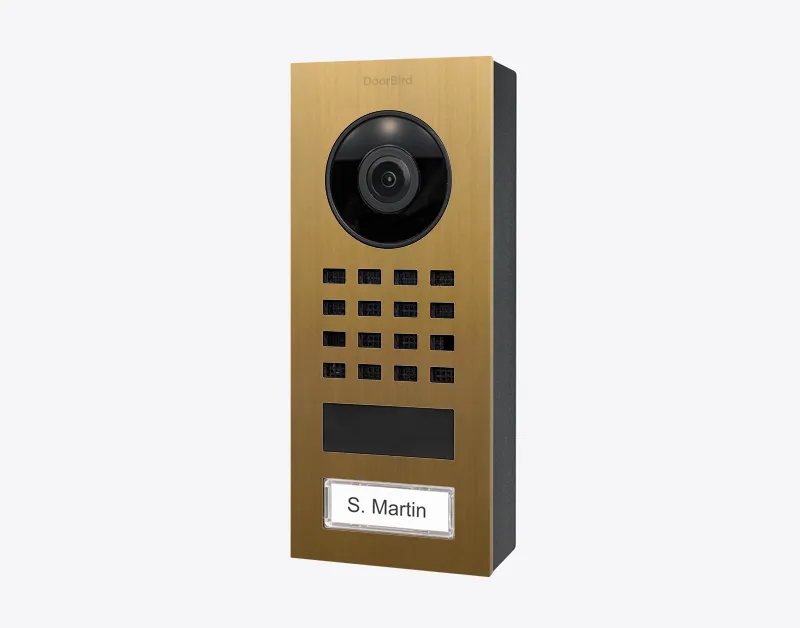 DoorBird IP Intercom Video Door Station D1101V, Surface Mount Stainless Steel Metallic Finish