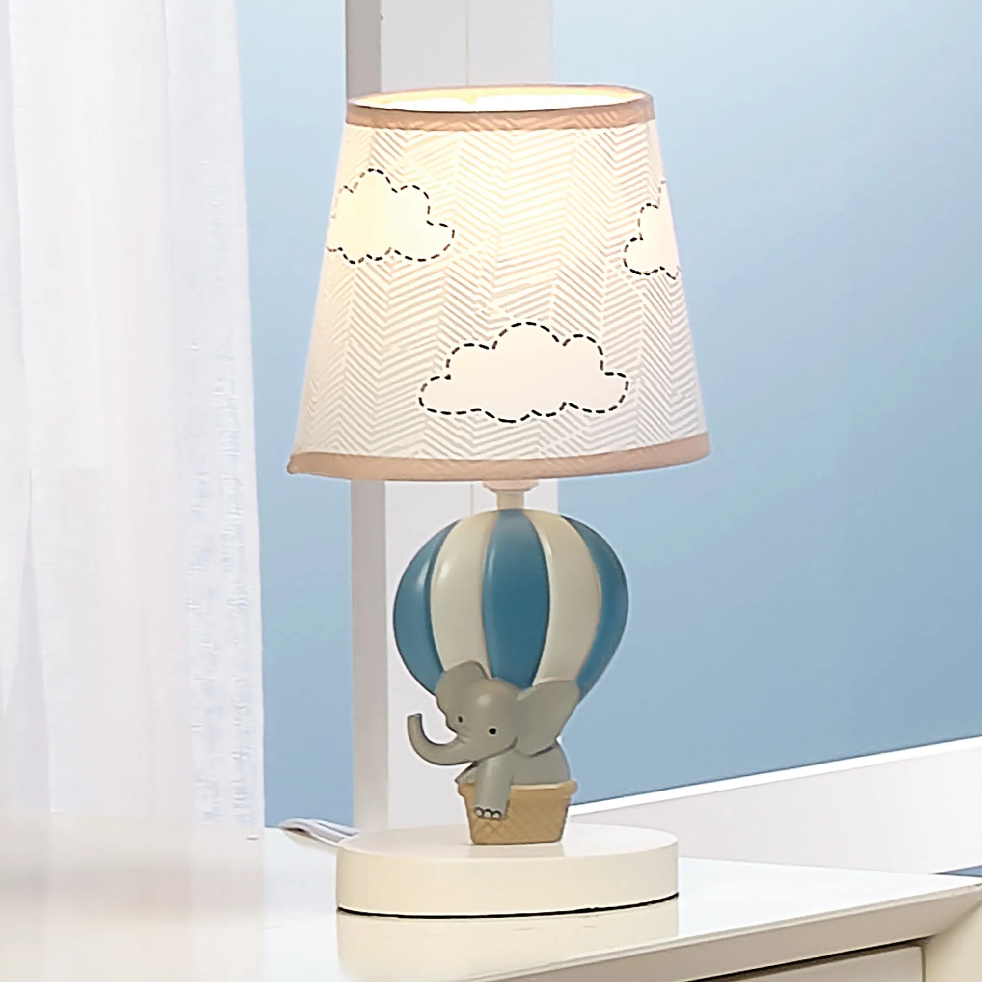 Lambs & Ivy Up Up & Away Lamp with Shade & Bulb