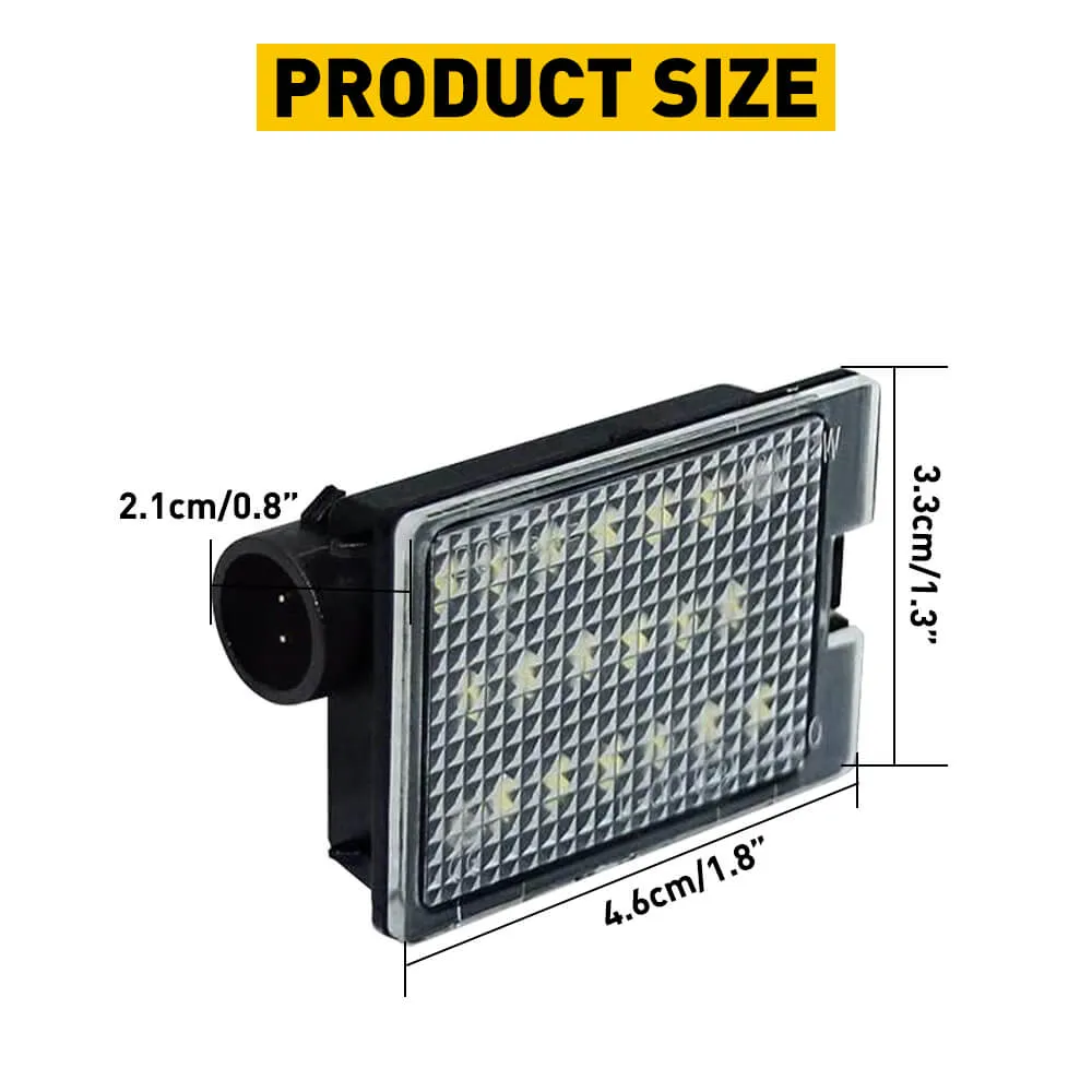 LED License Plate Lights Tag Light Lamp Assembly for 14-21 Dodge Durango Models Xenon White Light