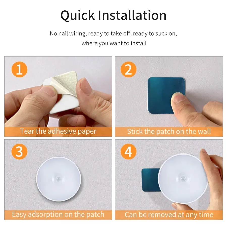 Led Usb Motion Detection wall Night Lights x4