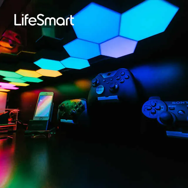 LifeSmart مصدر LED DIY Cololight الكم ليلة . LifeSmart DIY Cololight Quantum Night Light Smart