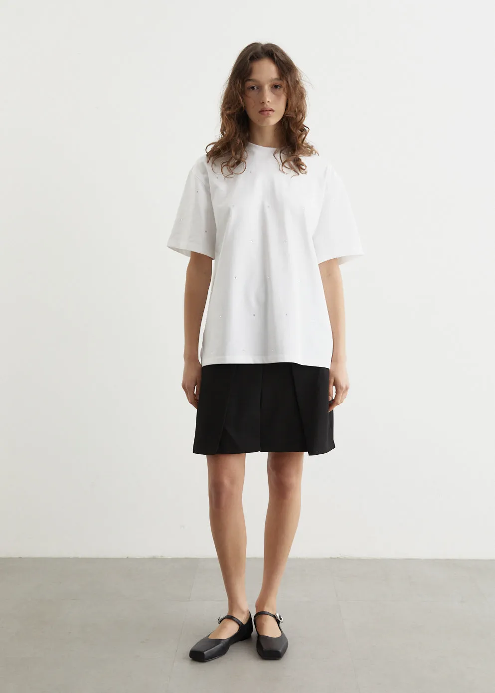 Light Twill Suiting Skirt