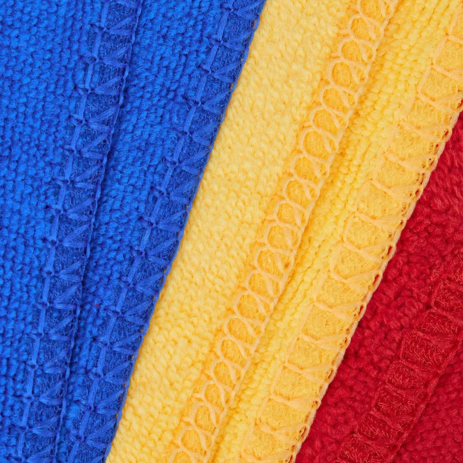 Microfiber Cleaning Cloth: 6 Microfiber Cleaning Cloths In Red, Blue, Yellow