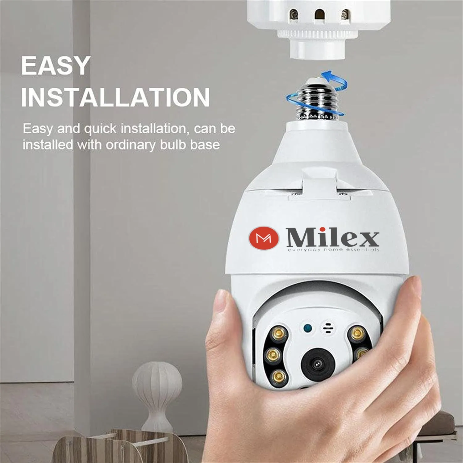 Milex light bulb security camera  2 Pack