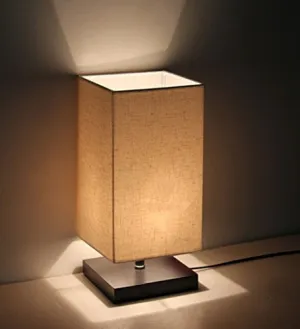 MINIMALIST SOLID WOOD TABLE LAMP BEDSIDE DESK LAMP