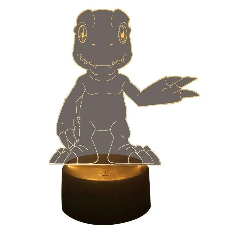 New Digimon Adventure Acrylic Table Lamp Agumon Anime Night Light