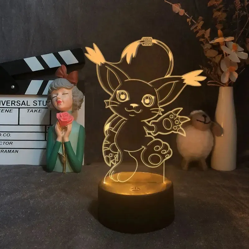 New Digimon Adventure Acrylic Table Lamp Agumon Anime Night Light