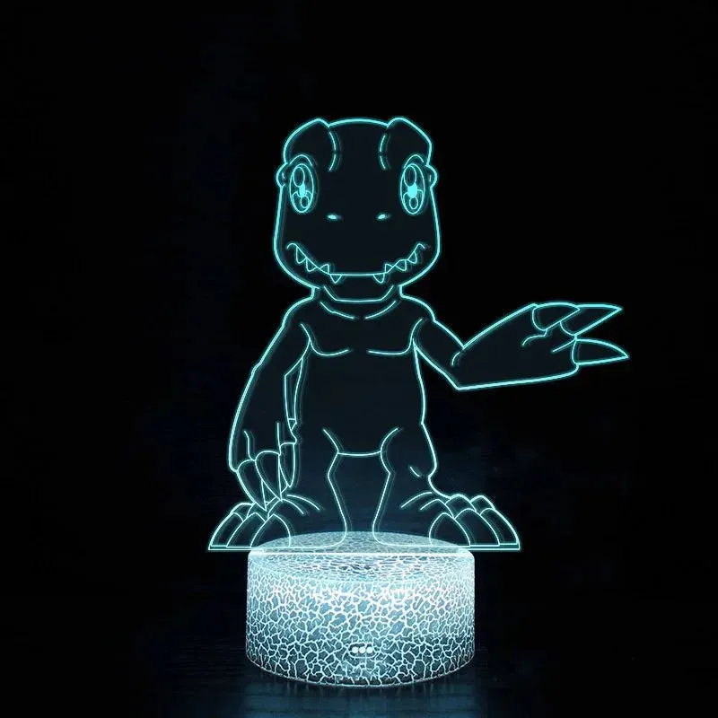 New Digimon Adventure Acrylic Table Lamp Agumon Anime Night Light
