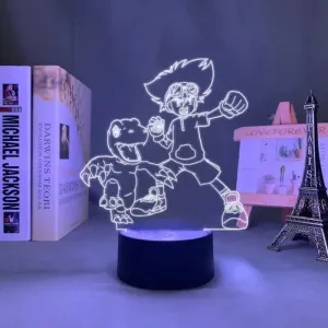 New Digimon Adventure Acrylic Table Lamp Agumon Anime Night Light