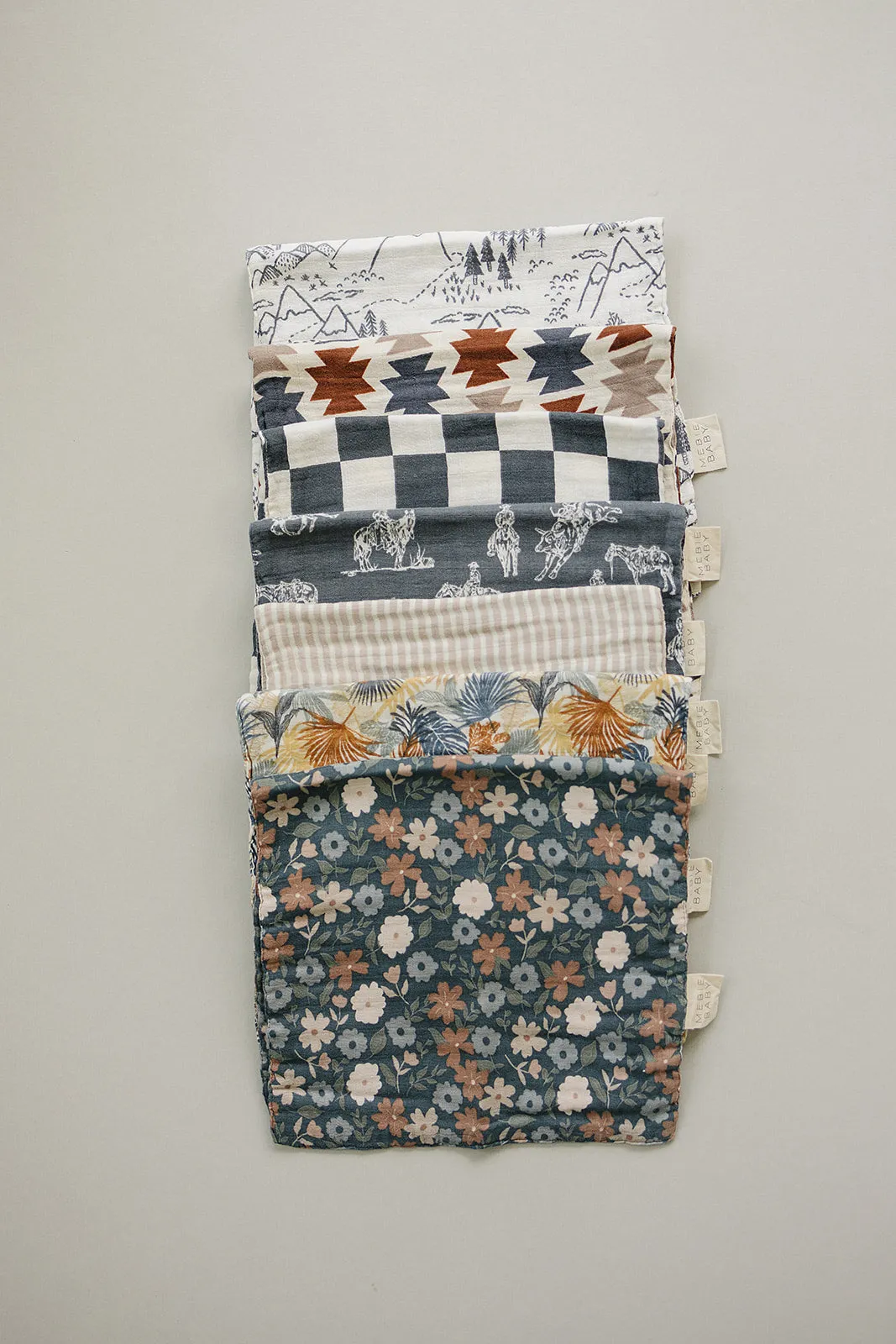 Paradise Palms Muslin Burp Cloth