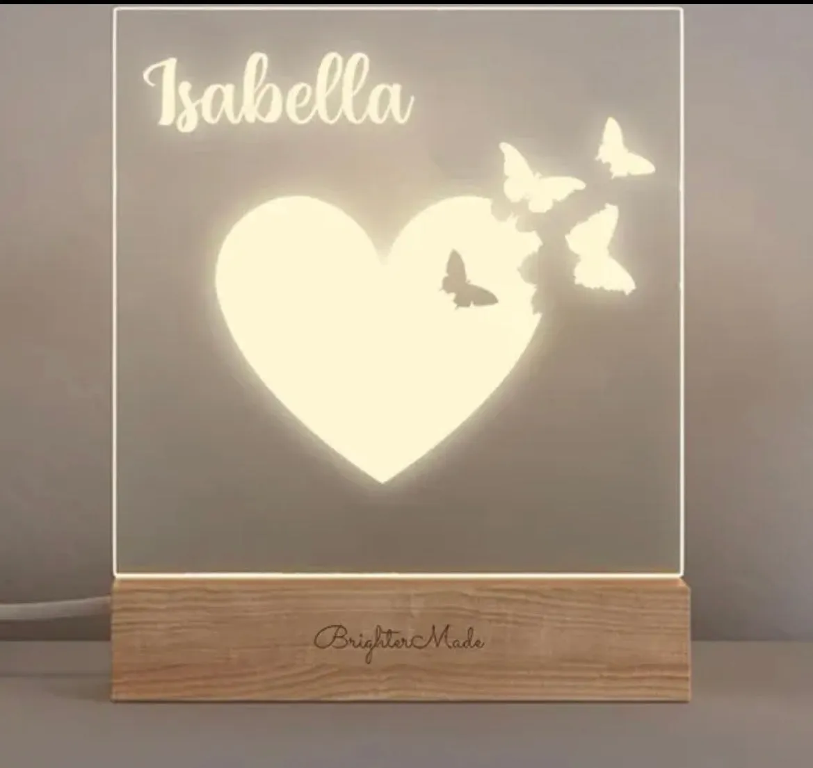 Personalised Night Light - Nursery Name Light