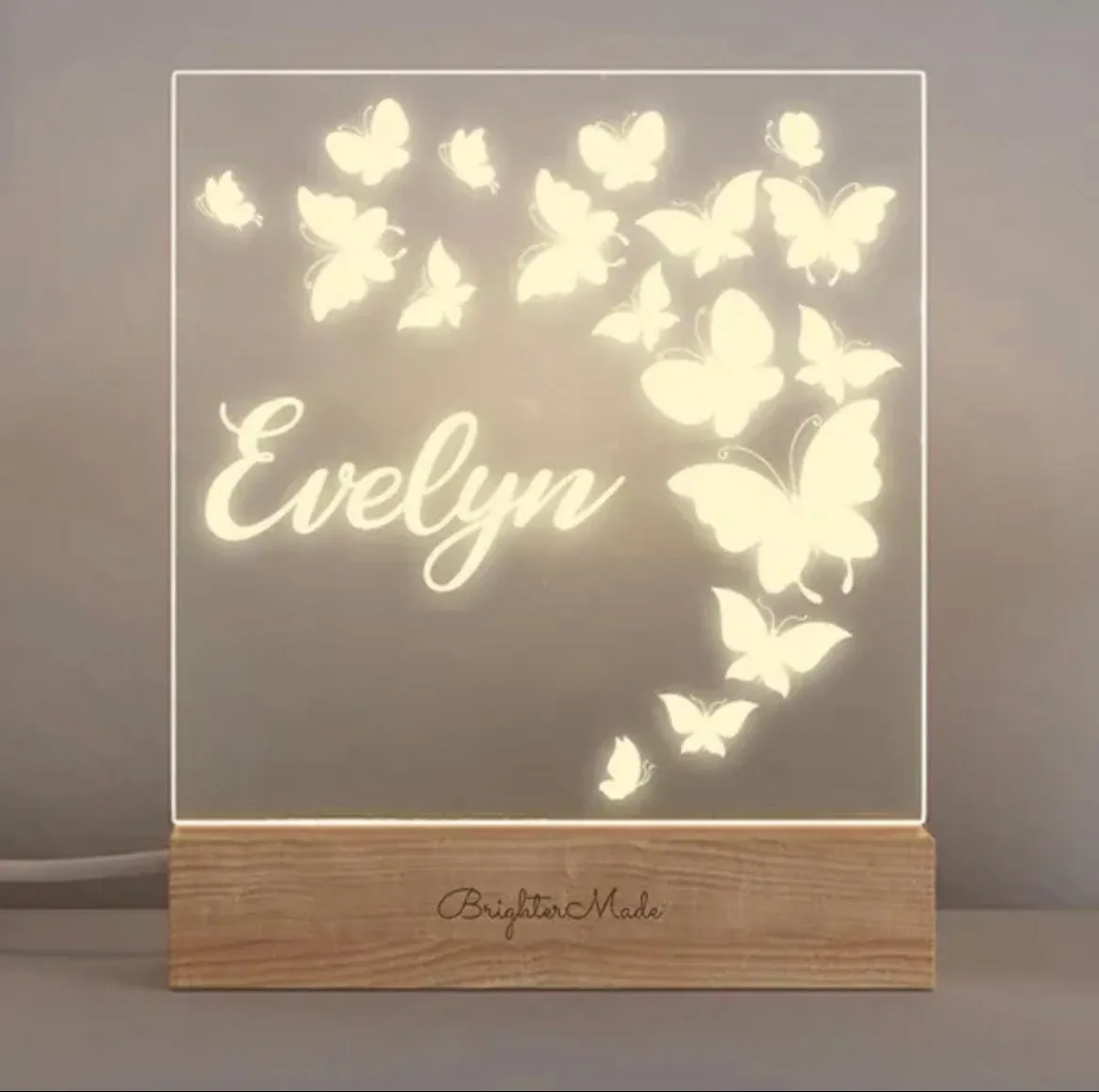 Personalised Night Light - Nursery Name Light