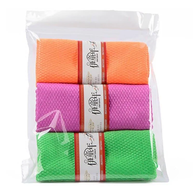 Set of 3 Microfiber Cleaning Cloths