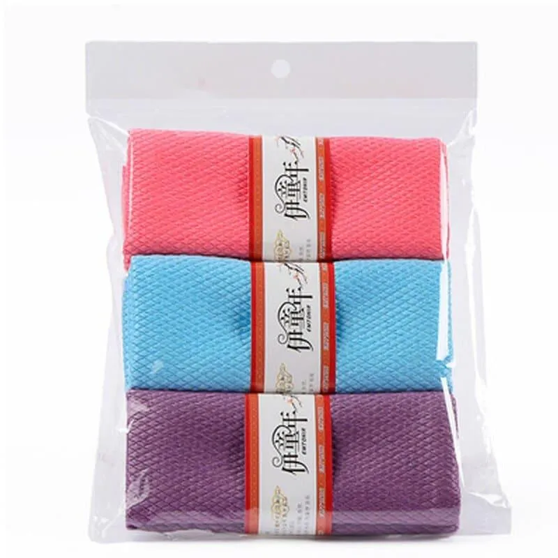 Set of 3 Microfiber Cleaning Cloths