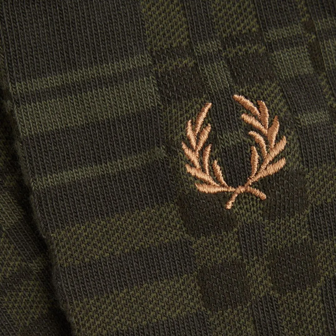 Tartan Socks (Night Green   Light Rust)