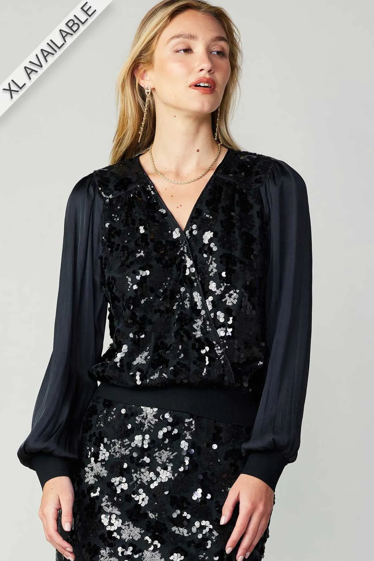 Touch of Glimmer Sequin Top