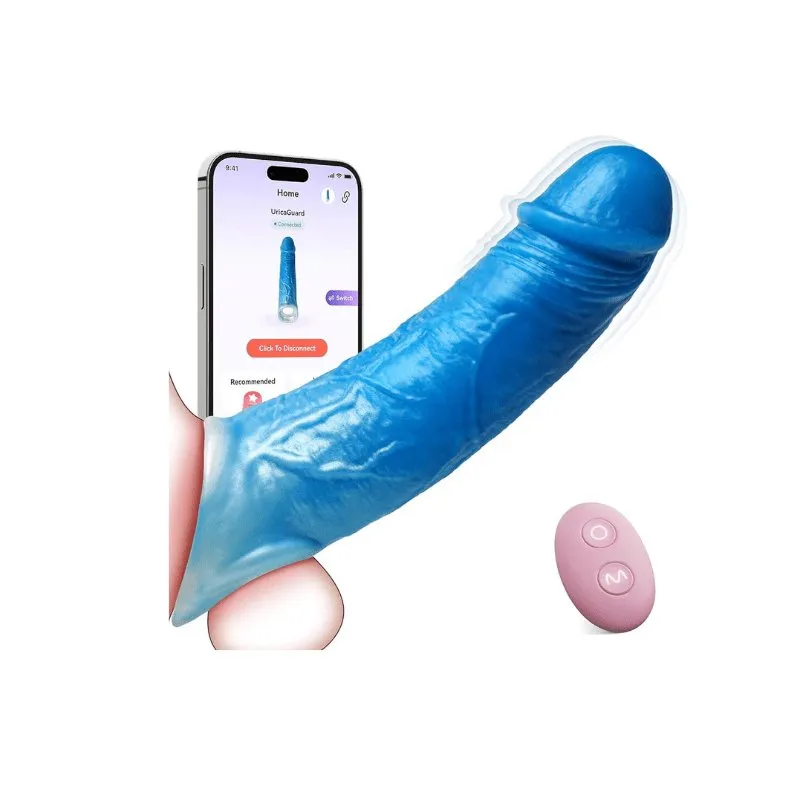 UricaGuard| App Control 4 in 1 Male Sex Toys Penis Extender Vibrating Cock Ring