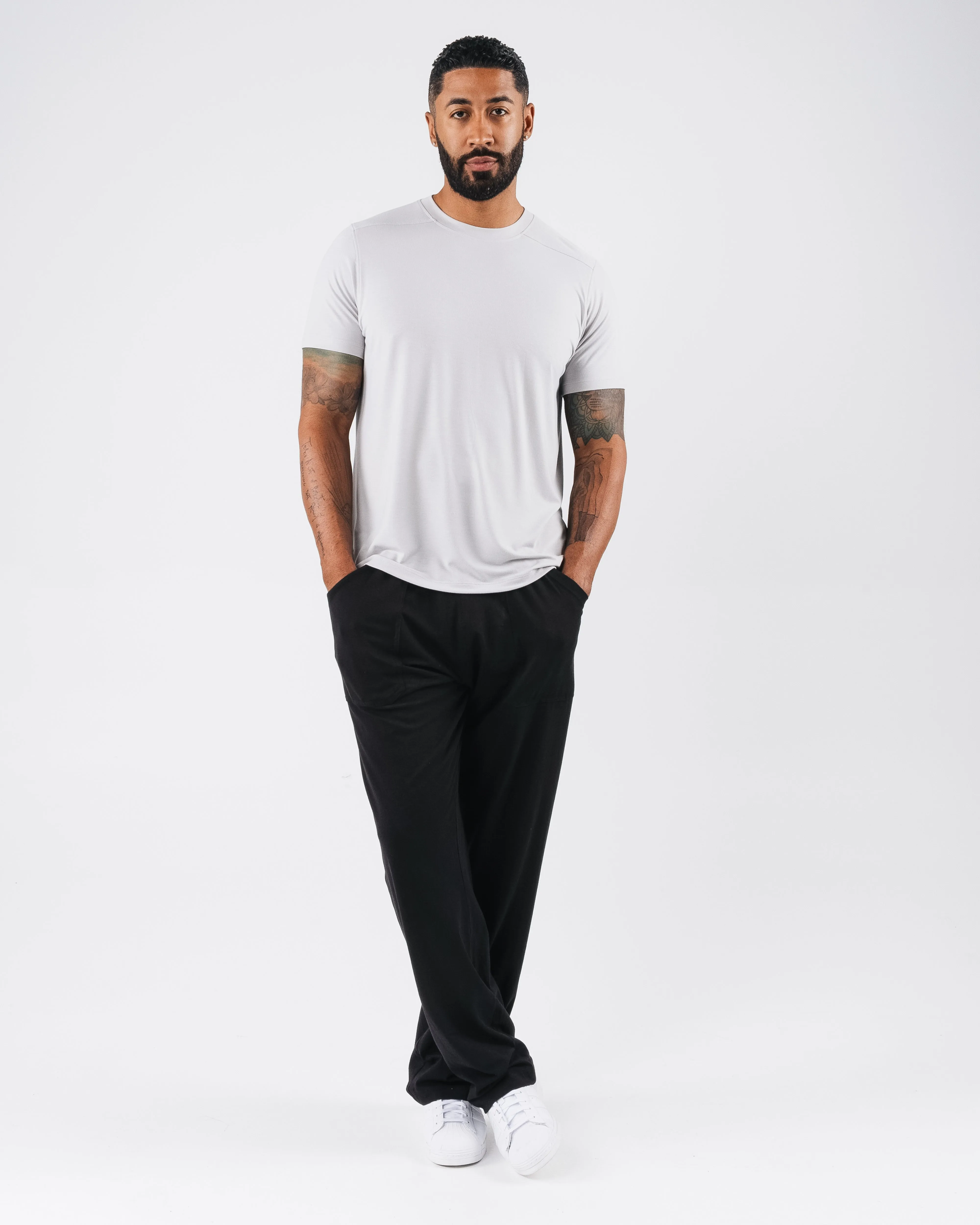Zero Accent Tee - Light Grey