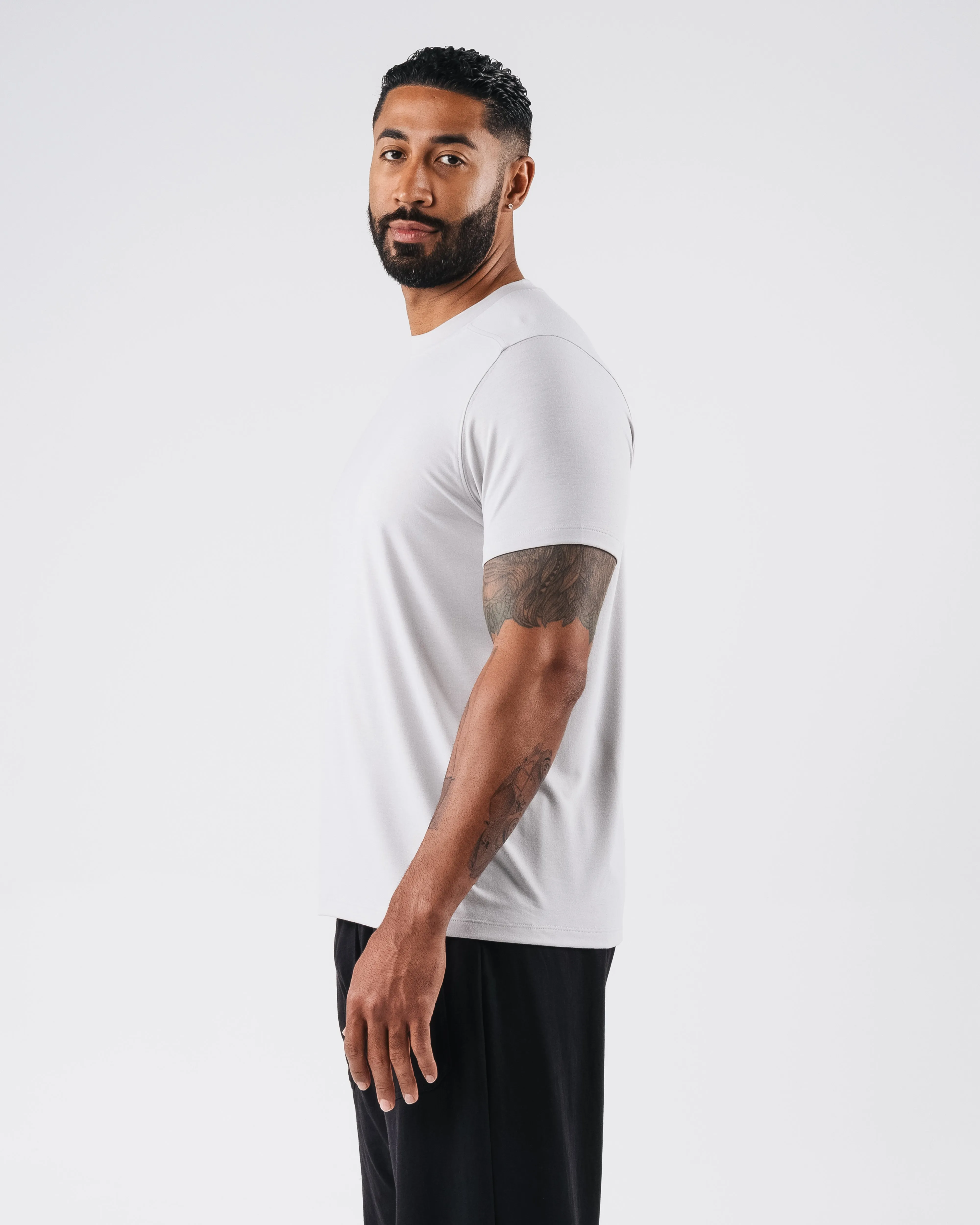 Zero Accent Tee - Light Grey